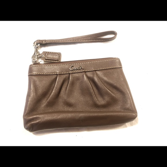 Brown Coach Wristlet - Picture 1 of 1